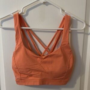 Lululemon Athletica Coral Strappy Sports Bra